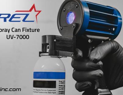 REL Spray Can Fixture for LED UV-A Lamps